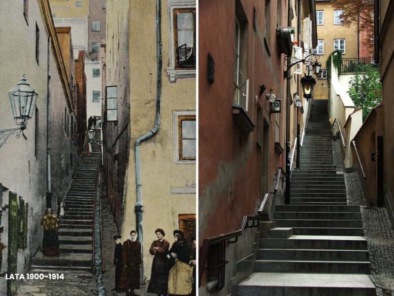 Kamienne Schodki w Warszawie – zabytkowa uliczka na Starym Mieście, popularna trasa wycieczek z przewodnikiem.