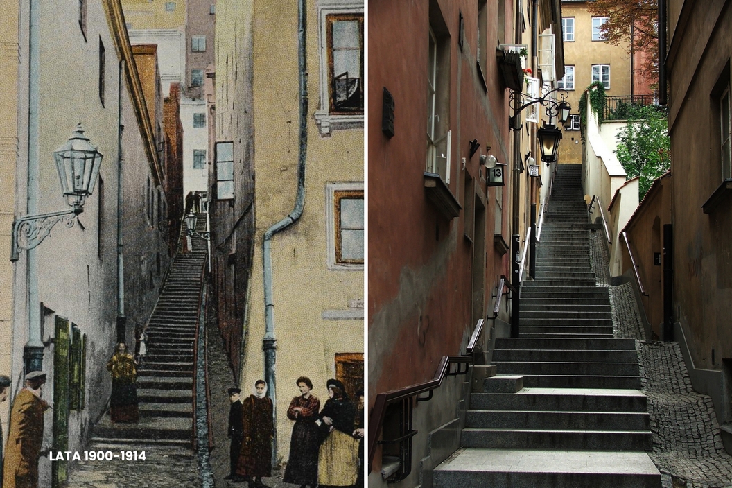 Kamienne Schodki w Warszawie – zabytkowa uliczka na Starym Mieście, popularna trasa wycieczek z przewodnikiem.