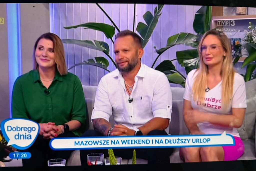 Przewodnik po Warszawie w studiu TVP3.
